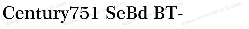 Century751 SeBd BT字体转换